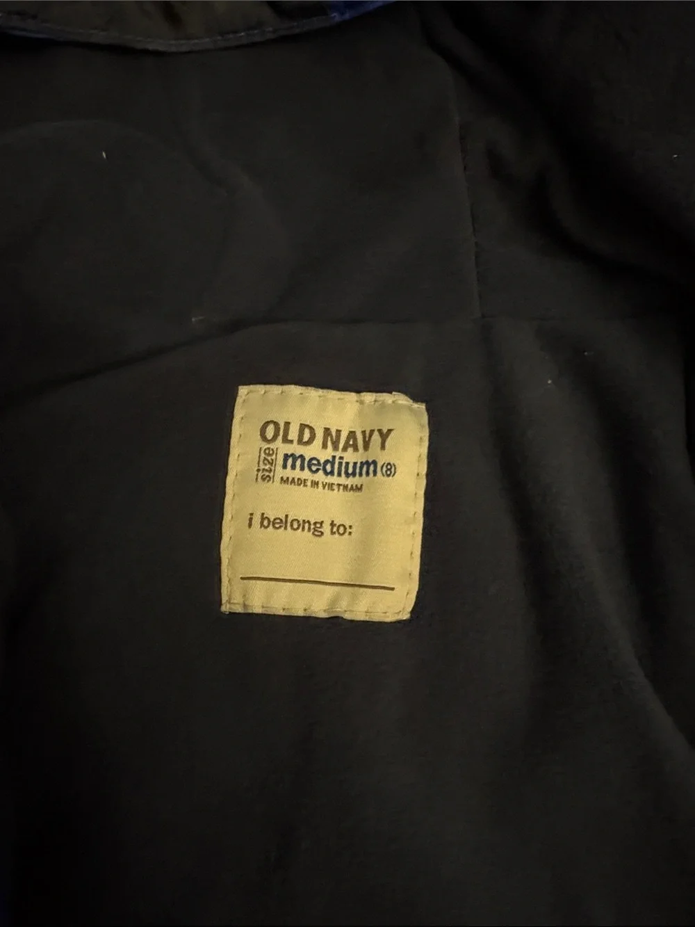 Old Navy Royal Blue Puffer Jacket with Gray and Black Accents NWT